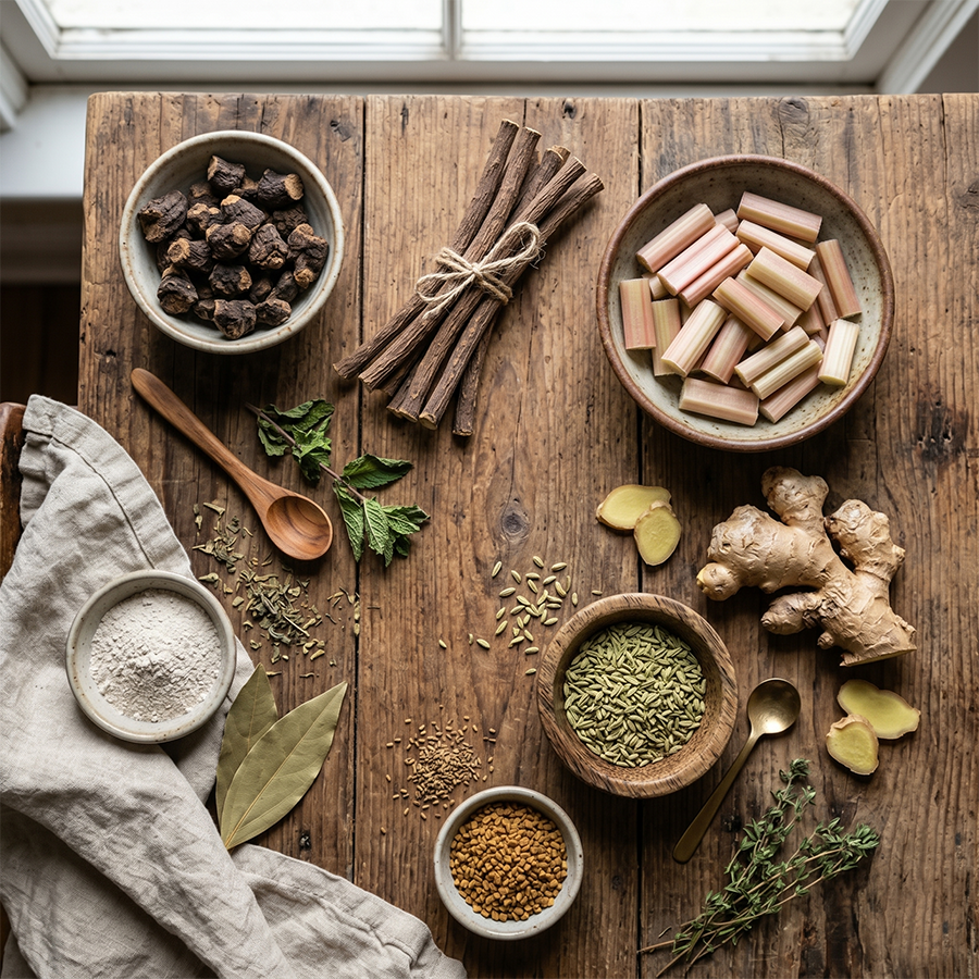 Ayurvedic herbs in Udarshodhak Churna